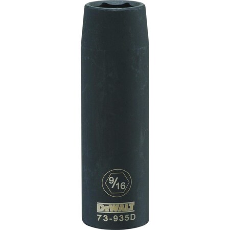 Dewalt 6 Point 1/2" Drive Deep Impact Socket 9/16" Sae DWMT73935OSP